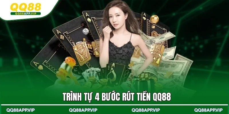 Trình tự 4 bước rút tiền QQ88
